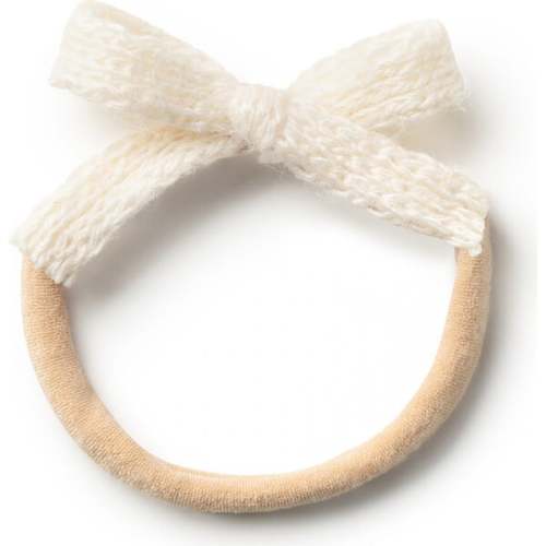 Avery Ribbed Knit Baby Band, Ivory - Halo Luxe | Maisonette