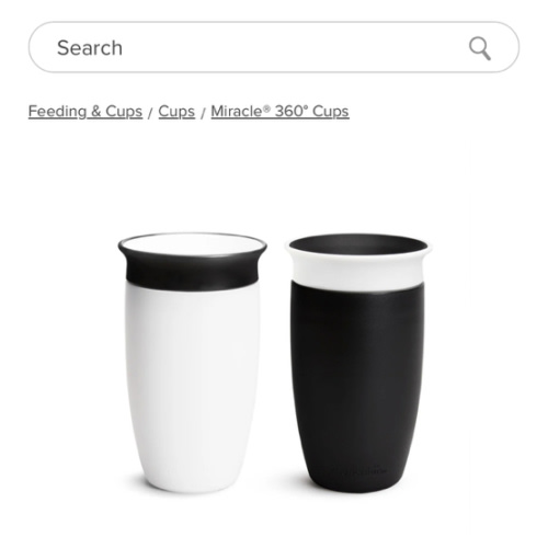 Miracle® 360° Sippy Cup, Limited Edition Black & White, 10oz, 2pk | Munchkin