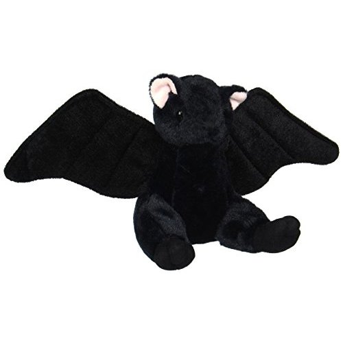 WISHPETS 07" Sitting Black Bat w/Velvet Wings