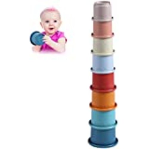 Amazon.com: mushie Stacking Cups Toy | Made in Denmark (Original) : Toys & Games