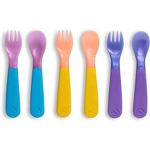 Munchkin® ColorReveal™ Color Changing Toddler Forks and Spoons, 6 Pack