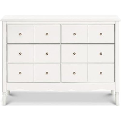 Namesake Liberty 6-Drawer Assembled Dresser in Warm White | 2 Sets of Knobs