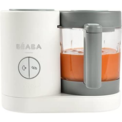 BEABA Babycook Neo Baby Food Maker | Non-Toxic Glass & Stainless Steel | Trusted by Celebrity Moms | Sustainable Baby Food Processor | Global Leader| 34 Servings in 20 Mins