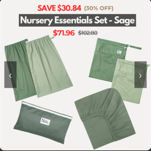 Nursery Essentials Set - Sage