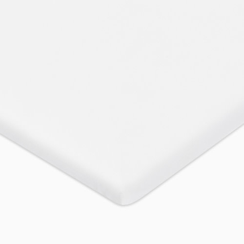 babyletto All-Stages Organic Brushed Cotton Bassinet Sheet - Bright White