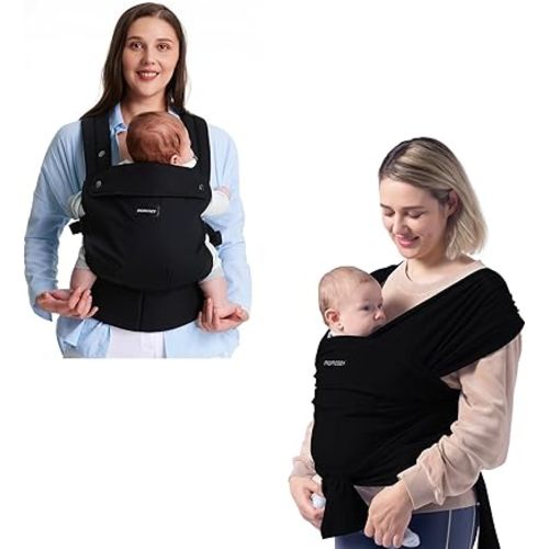 Momcozy Baby Wraps Carrier with Baby Carrier Classic