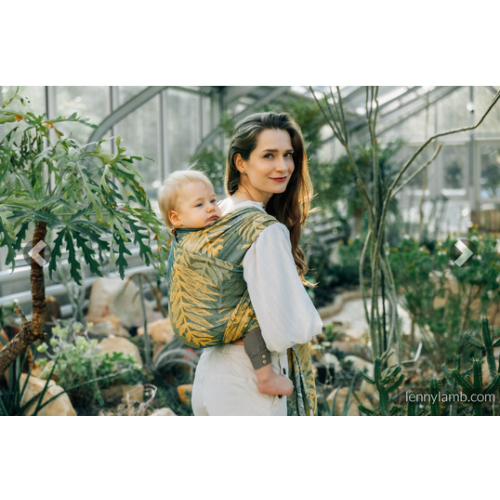 Baby Wrap, Jacquard Weave (100% cotton) - RAINFOREST - SELVA - size M