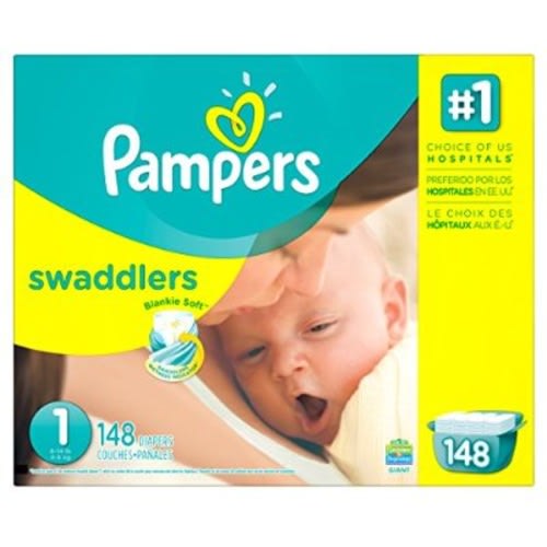 Pampers Swaddlers Newborn Diapers Size 1 148 count