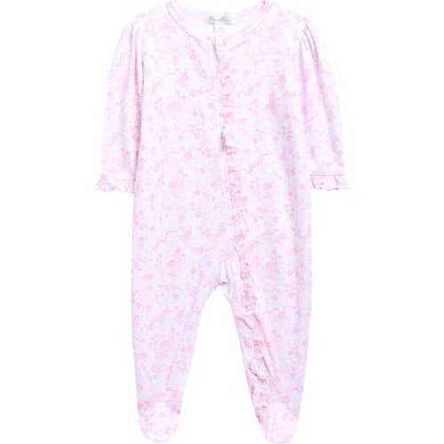 Pima Cotton Zip Footie, 0-3M