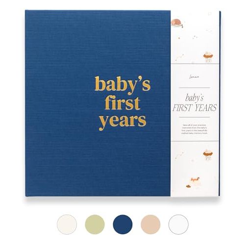Lamare Baby First Year Book – Baby Memory Book for Girls & Boys - Baby Milestone Book from Pregnancy to Childhood – Cute Baby Book Keepsake Gift