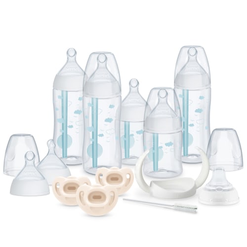 Free Shipping! NUK Smooth Flow‚Ñ¢ Pro Anti-Colic Baby Bottle, Pacifier & Cup Newborn Gift Set