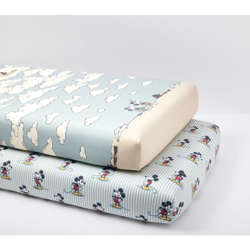 Disney Home x Sanderson Mickey Mouse Crib Sheet Bundle, Set of 2