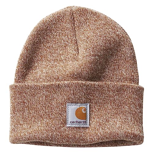 Carhartt Knit Beanie Cuff Hat, Copper/Natural, One Size