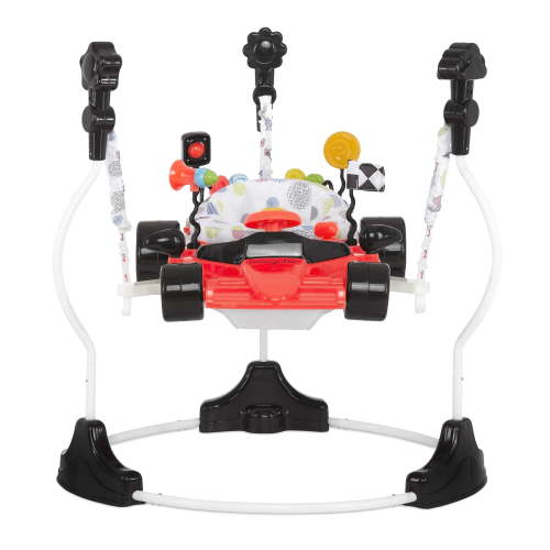 Dream On Me Champ 2-in-1 Activity Center & Jumper – 360° Rotating Seat, 3 Adjustable Heights, Lights & Music, Supports up to 26 lbs