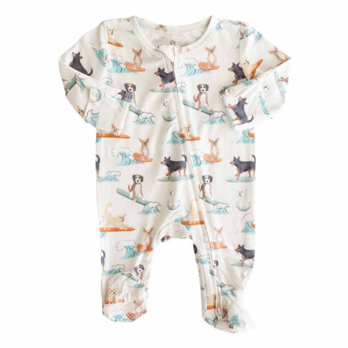 Paddle Pups Zipper Footie
