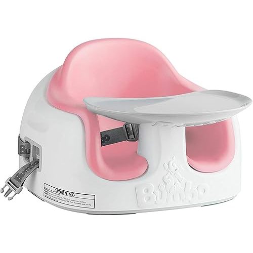 Bumbo 3-in-1 Baby Multi Seat Booster with Feeding Tray, 6-36 Months, Cradle Pink