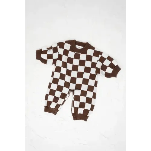 Knitted Lounge Suit - Chocolate