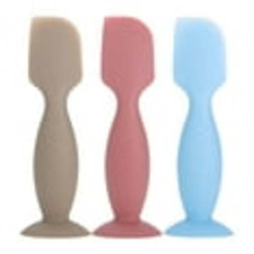 FACEGA 3Pcs Diaper Spatula Silicone Diaper Cream Spatula Medicine with Suction Cup Butt Spatula Baby