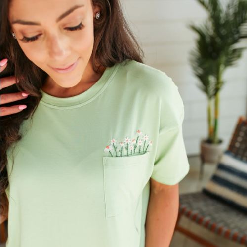 Relaxed Fit Zip Breastfeeding Tee