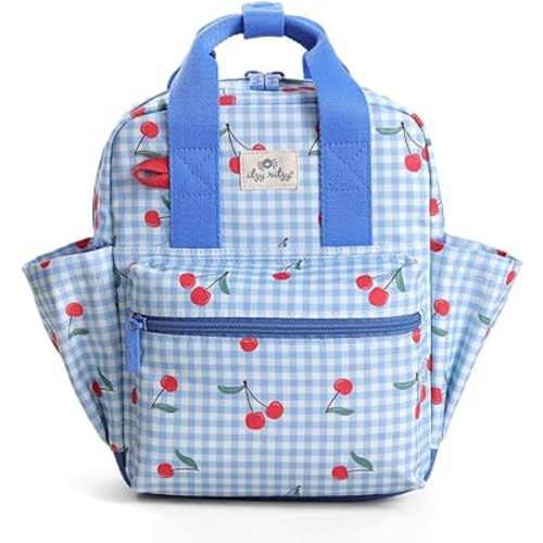 Itzy Ritzy Toddler Backpack - Daycare Bag, Cherry