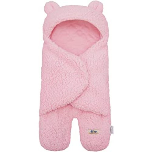 BlueSnail Newborn Receiving Blanket Baby Sleeping Wrap Swaddle(Pink)