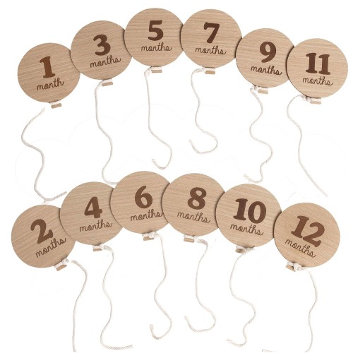 Kate & Milo - Balloon Milestone Photo Prop Cards