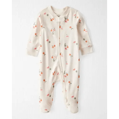 (NB) | Baby Organic Cotton Fruit-Print Sleep & Play Pajamas - Little Planet | Carter's