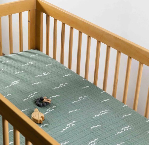 Babyletto Crib Sheet in GOTS Certified Organic Muslin Cotton