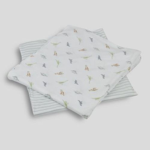 Milkberry Silky Soft 2 Pack Muslin Swaddle Blanket 100% Rayon of Bamboo Blankets for Girls & Boys