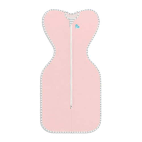 Love to Dream Swaddle Up™ Cotton 1.0 TOG Baby Sleep Sack, Arms Up Design, Twin Zipper, Small 8-13 lbs, Dusty Pink