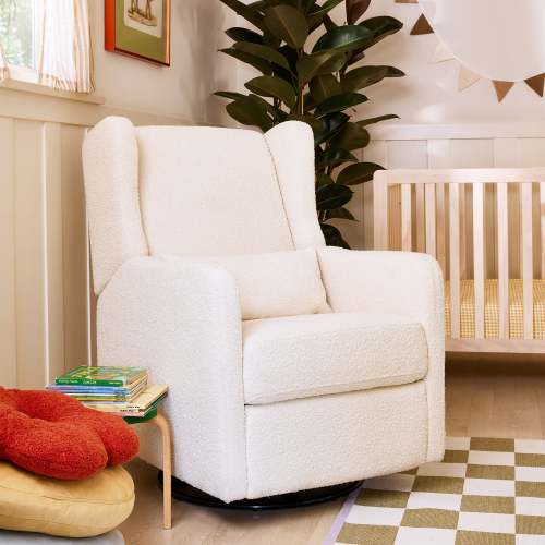 Carter's Arlo Recliner and Swivel Glider | Ivory Boucle fabric
– DaVinci Baby