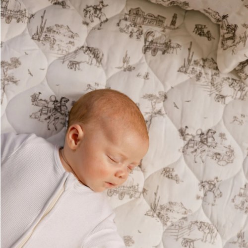 Western Toile Quilted Playmat