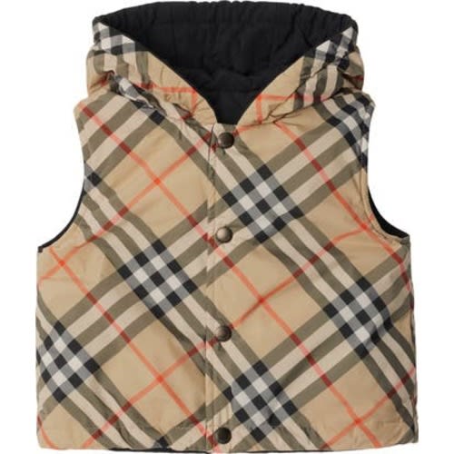 Reversible Check Gilet, 2T