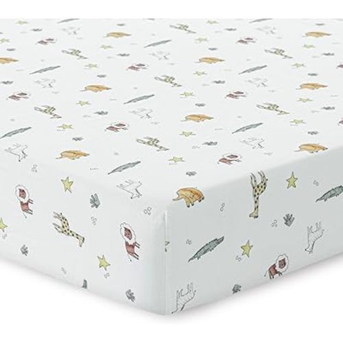 Dreamology Muslin Mini Crib Sheets, Boy,Girl,Soft & Breathable Crib Sheet