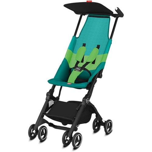 gb Pockit Air All Terrain Ultra Compact Lightweight Travel Stroller with Breathable Fabric, Laguna Blue