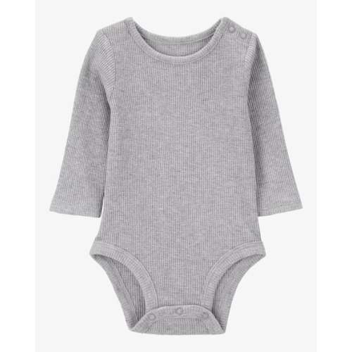 Baby Waffle Knit Long-Sleeve Bodysuit - Carter's | Carter's