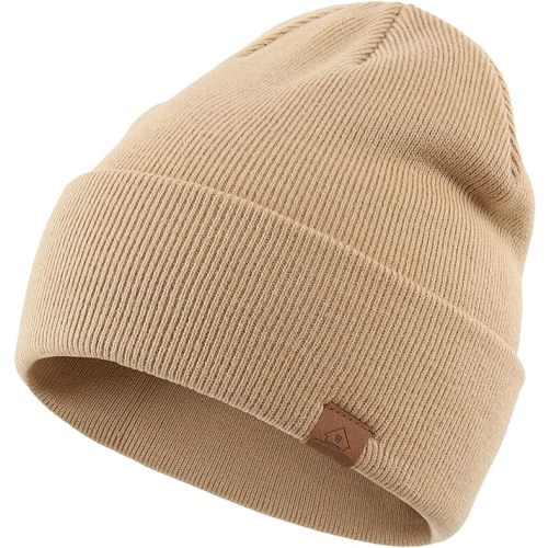 Home Prefer Toddler Beanie for Boys Girls Baby Kids Beanies Warm Knit Winter Hat - 0-2T - Khaki