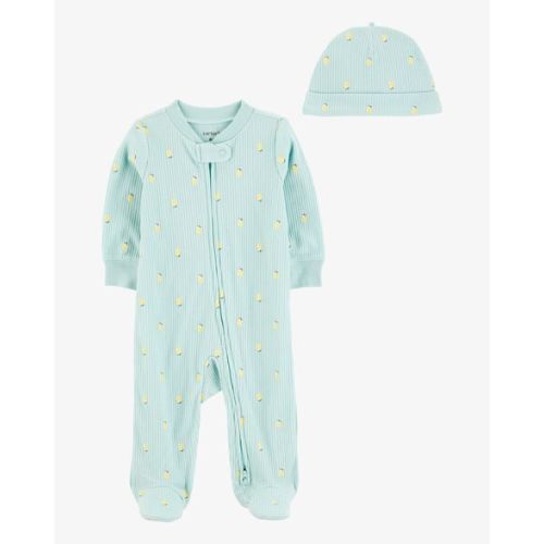 Baby 2-Piece Lemon 2-Way Zip Sleep & Play Pajamas - Blue - Carter's | Carter's