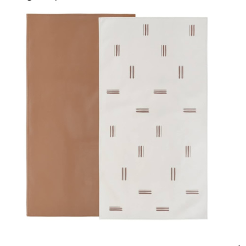 Owlowla Baby Diaper Changing Pad Portable Changing Mat Travel Changing Pad Liner for Baby and Small Toddler(Classic Brown&Brush Strokes)