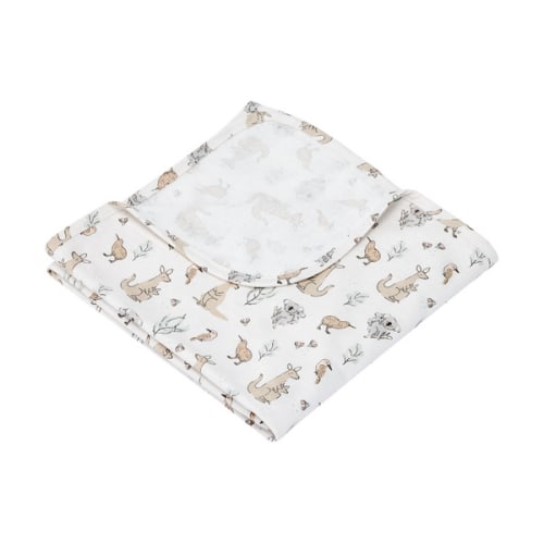 Cotton Jersey Blanket, Australiana - Anko