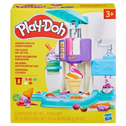 Play-Doh Rainbow Swirl Ice Cream Playset - 4pc