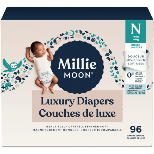 Luxury Diapers, Size Newborn, 96 Count