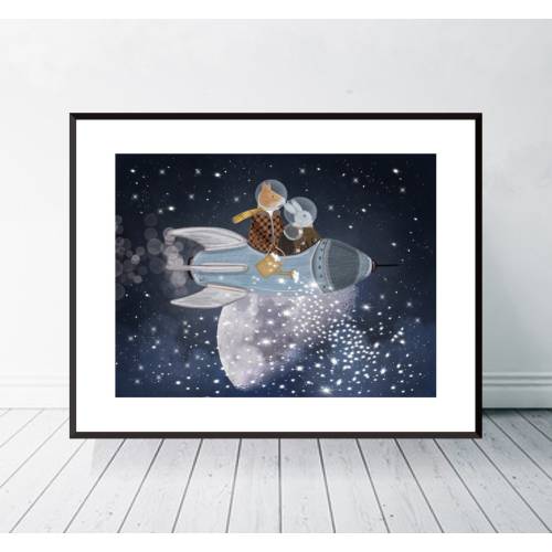 Creating Stars. Nursery art, Neutral nursery art, Adventure theme, Nursery Print, Children&#39;s Wall Art, Space wall art, Baby nursery art.
