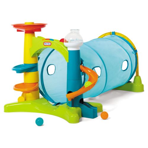 Little Tikes 2-in-1 Activity Tunnel: Indoor & Outdoor Kids Playset, Ball Drop, Sounds, Music, Ages 1-3
