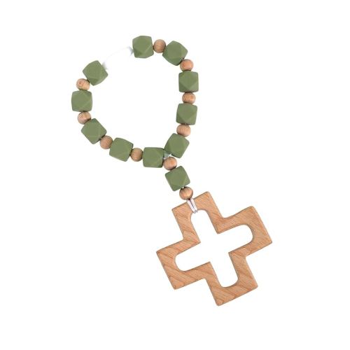 Silicone Ten-Year Rosary, Cross Baptism Silicone Rosary, Baby Rosary Teether, Baby Shower Baptism Party Supply, Kids First Rosary Gifts, Personalized Theme Birthday Party Supplies