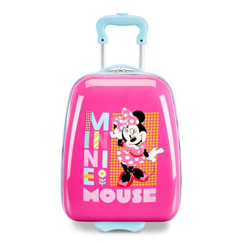 American Tourister Disney Minnie Mouse Kids Carry-On Luggage, Hardside With Single Spinner Wheels