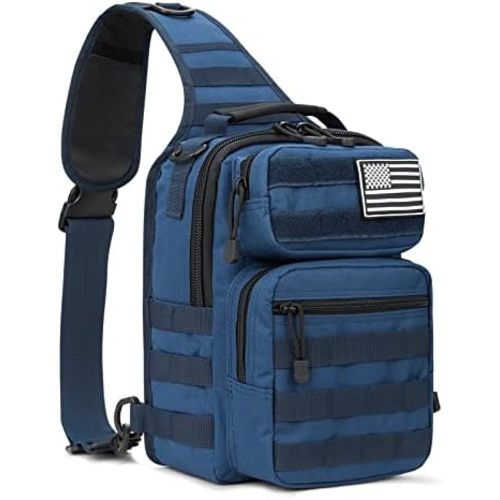 G4Free Tactical Sling Bag Backpack Military Rover Shoulder Sling Pack Molle EDC Small Crossbody Chest Pack