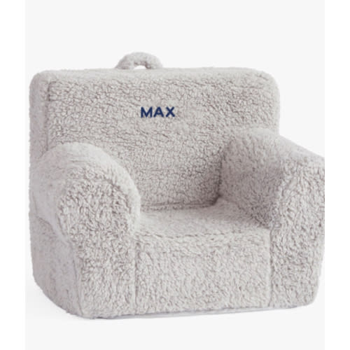 My First Anywhere Chair®, Gray Cozy Sherpa