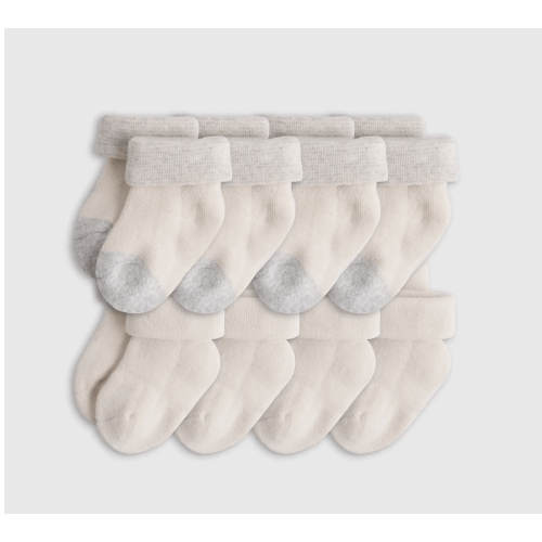 Organic Fold Over Socks 8-Pack