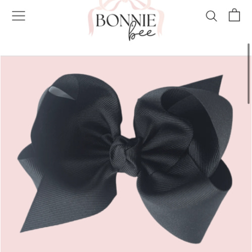Black Grosgrain Bow